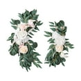 thumbnail image 4 of Corona rústica de rosas para boda con arco para colgar en la pared de la puerta principal del coche o en la ceremonia. Estilo A, 4 of 9