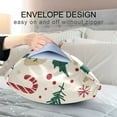 thumbnail image 4 of Yayeee Pillowcase King Size Set of 2 Satin Wrinkle Resistant Pillow Case, Christmas Floral, 4 of 8