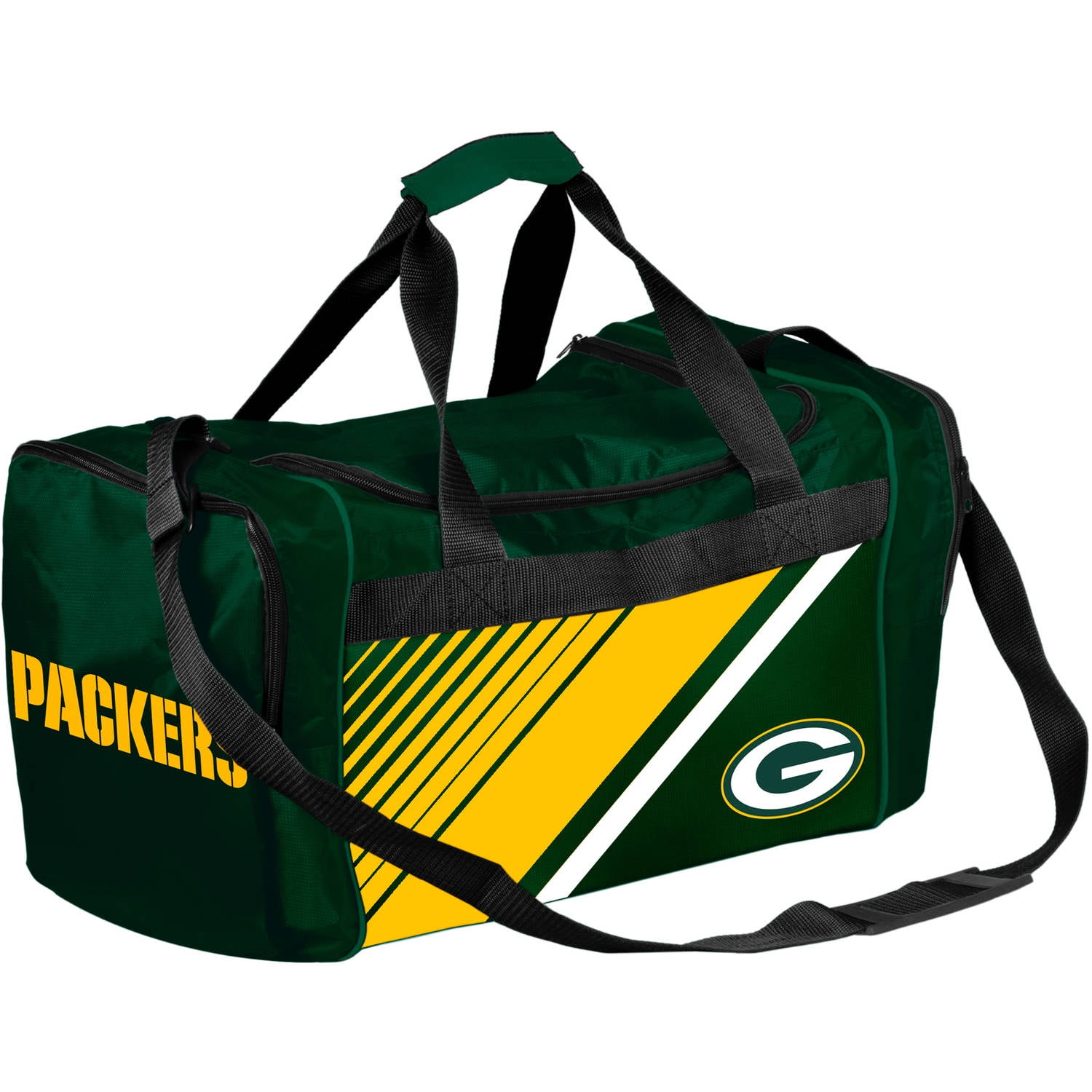 Forever Collectibles NFL Green Bay Packers Border Stripe Duffle Bag by Overstock