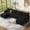 Black, variant on Large Modular Sectional Sofa, Big Comfy Cloud Couch with Ottoman Deep Seat Chenille Cloud Sofa, 5 Seater Large Sectional Couches for Living Room, Bedroom and Apartment, White