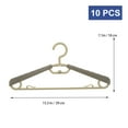thumbnail image 2 of unbranded 10Ud Ajustables Extra Anchas De Plástico ABS Color Café Para Ropa Resistente Y Ahorradora De Espacio, 2 of 6