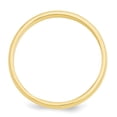 thumbnail image 2 of Solid 14k Yellow Gold 3mm Plain Classic Dome Wedding Band Ring Size 4, 2 of 6
