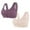 Bras for Women Purple, variant on Womens Front Closure Bras, 2 Pack Daisy Bras for Women Plus Size Bras Front Closing Bras No Underwire Full Coverage Bralettes Everyday Wear Ribbed Bras S-5XL