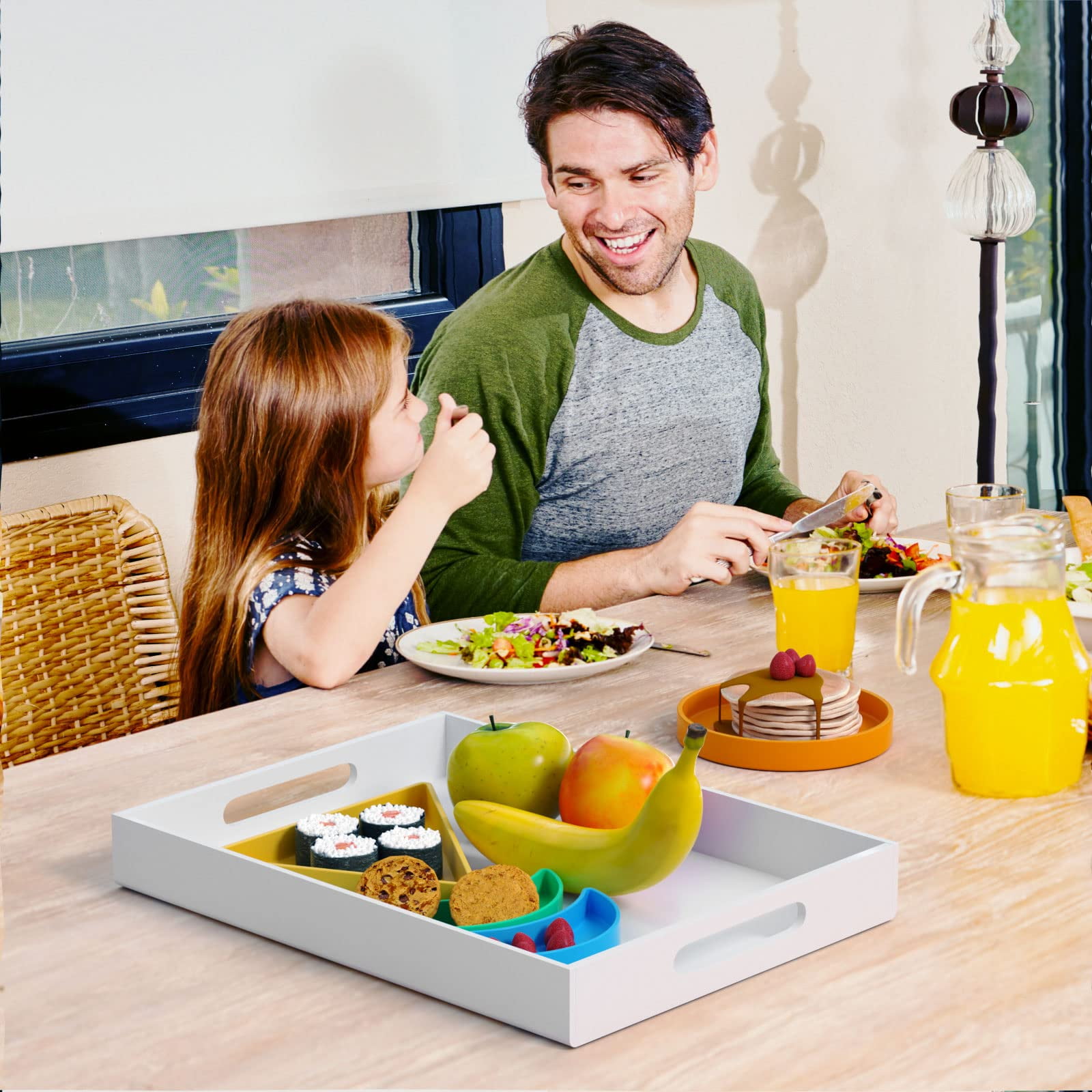 Clear breakfast tray discount
