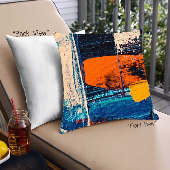 Ahgly Company Abstract Textures Outdoor Throw Pillow, 18 inch by 18 inch