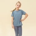 thumbnail image 3 of GYRATEDREAM Girls Short Sleeve Dry-Fit Crew Neck Active Athletic Performance T-Shirt for Kids 5-12 Years, 3 of 14