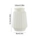 thumbnail image 3 of Plastic Glazed-Look Decorative Vase | Imitation Ceramic Finish | Navy White Orange | Modern Home Accent | Living Room TV Cabinet Shelf Decor | 12.3x6x5.8cm | Durable Flower Pot | For Fresh & Dried, 3 of 6