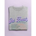 thumbnail image 3 of Get Ready Positive Message Shaped T-Shirt Women -Image by Shutterstock, Female Small, 3 of 4