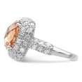 thumbnail image 4 of Sterling Silver Champagne & Clear CZ Ring QR4313, 4 of 5