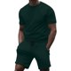 thumbnail image 2 of Conjuntos cortos Cagnkofi para hombre, conjuntos de 2 piezas, chándales de verano, camisetas y pantalones cortos casuales de manga corta con cuello redondo, chándal, 2 of 6