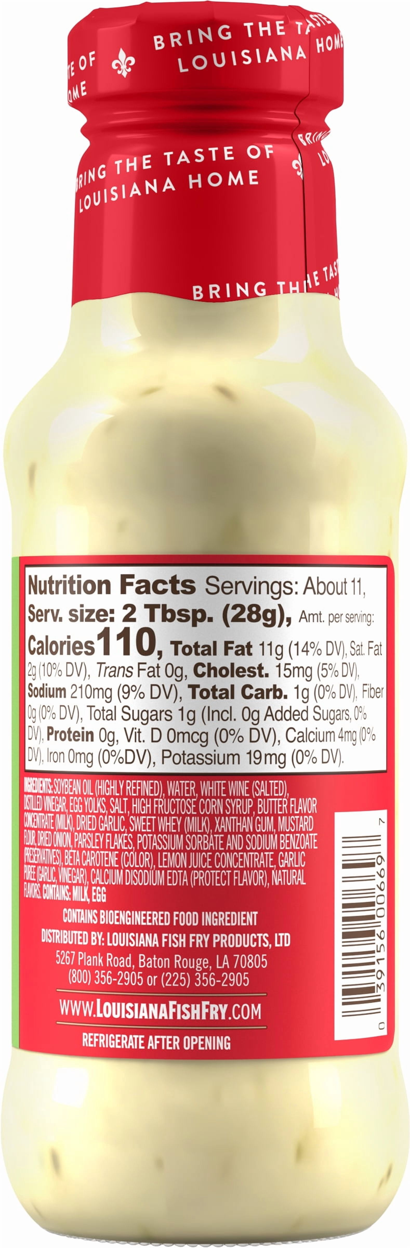 Louisiana Fish Fry Products Louisiana Garlic Butter Sauce 10.5oz Bottle