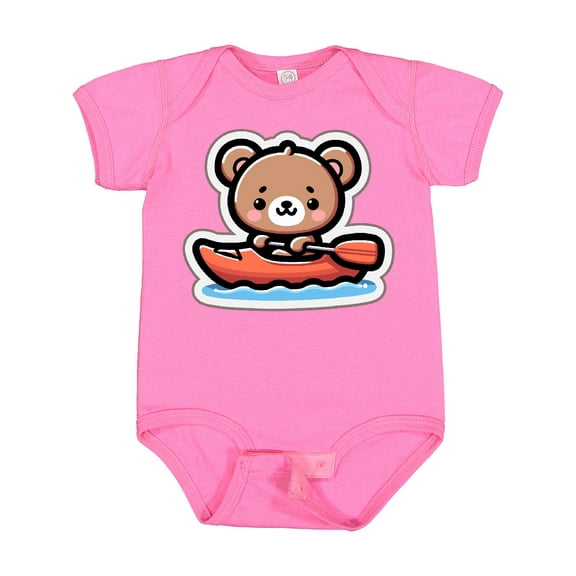 Inktastic Kayaking Future Kayaker Bear Boys or Girls Baby Bodysuit