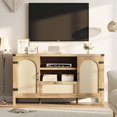 thumbnail image 6 of EastVita 59.1 inch Rattan Buffet Cabinet with Storage Boho Farmhouse Sideboard with Adjustable Shelves Drawer Doors Kitchen Coffee Bar Cabinet Oak, 6 of 7