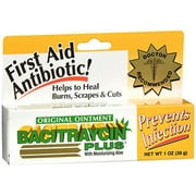 Bacitraycin Plus First Aid Antibiotic Ointment with Moisturizing Aloe 1 oz