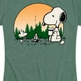 thumbnail image 3 of Peanuts - Campfire Snoopy and Woodstock - Women's Short Sleeve Graphic T-Shirt, 3 of 6