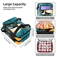 thumbnail image 3 of Penguin Double Layered Insulated Refrigerated Lunch Bag with Two Compartments - Large Capacity 7.1x11.4x16.1 Inches - Hand-Carry Lunch Bags, 3 of 6