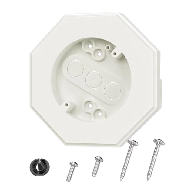 HILABEE Siding Mounting Block Outdoor Mounting Plate Kit Siding Light Mounting Block White