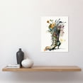 thumbnail image 2 of Spring Wildflower Bouquet in High Heel Floral Boot Unframed Wall Art Print Poster Home Decor Premium, 2 of 4