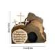 thumbnail image 2 of Jesucristo hecho a mano tumba vacía escena de Pascua cruz religiosa madera decoración de escritorio, 2 of 5