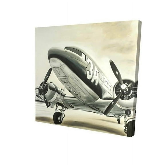 32 x 32 in. Vintage Airplane-Print on Canvas