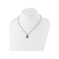 thumbnail image 3 of 8mm Natural Amethyst Pendant Necklace in Sterling Silver with Chain, 3 of 4
