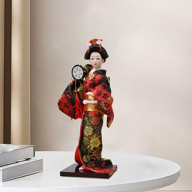 Abbracc Ethnique Japonais Geisha Poupées Figurine de Collection