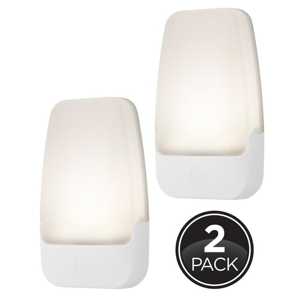 GE Automatic LED PlugIn Night Light, 2Pack, White 30966 Walmart