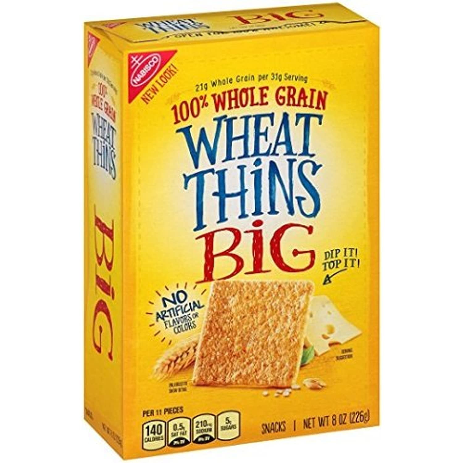 Wheat Thins Crackers, Big, 8 Oz (2 Pack)