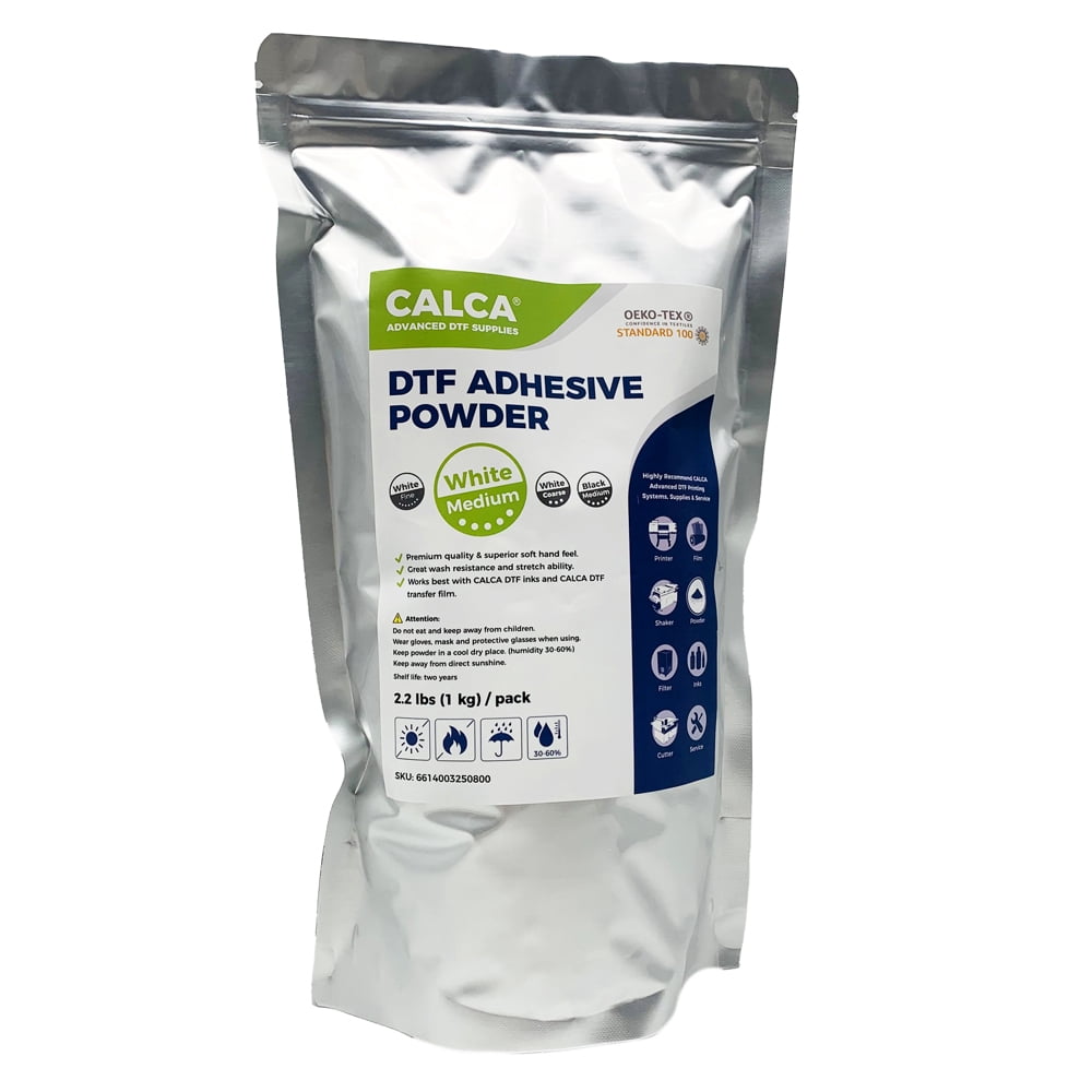 CALCA 5 Pack 11Lbs  DTF Powder Direct to Film TPU Digital Transfer Hot Melt Adhesive DTF Transfer Powder 2.2Lbs / Pack