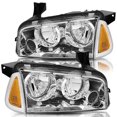thumbnail image 1 of Left &Right For 2006-2010 Dodge Charger SE SXT SXT Headlight Chrome OE-Style, 1 of 14