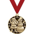 thumbnail image 2 of Paquete de 10 unidades navideñas de Papá Noel y muñeco de nieve de Medal Crown Awards, 2 of 4