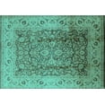 thumbnail image 1 of Ahgly Company Indoor Rectangle Oriental Turquoise Blue Industrial Area Rugs, 4' x 6', 1 of 4
