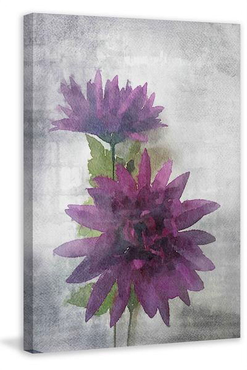 "Watercolor Garden 5" Painting Print on Wrapped Canvas