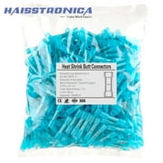 haisstronica 500PCS Heat Shrink Butt Connectors,Marine Grade Waterproof Wire Connectors Kit,Tinned Copper Insulated Connectors