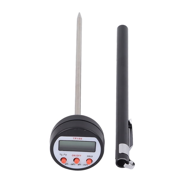 Termómetro de Bolsillo Digital, Diseño de Sonda Interfaz de UsUario Simple Termómetro de Carne Digital Mediciónico Rápida Portátil Con Estuche Protectora Para Cocina Para