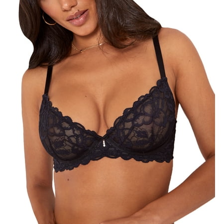 

Pour Moi Manhattan Plunge Underwire Bra (27302) 36FF Black