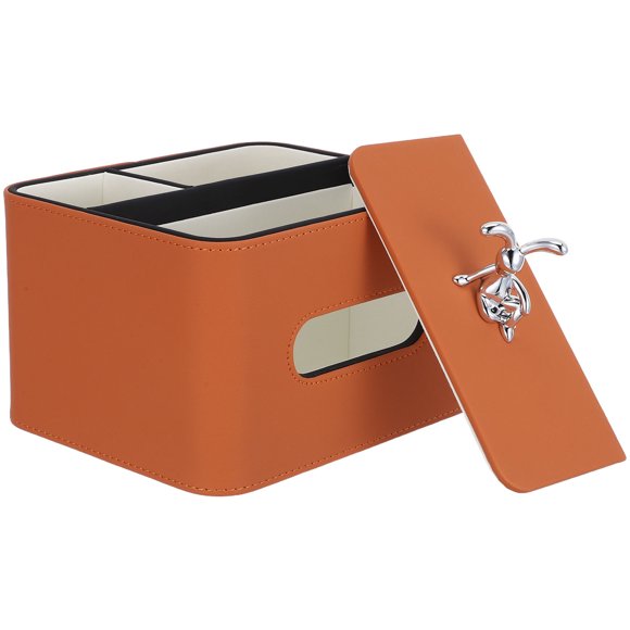 GOOHOCHY Organizador De Pañuelos Y Control Remoto En PU Para De Dormitorio