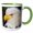 Green/White, variant on 3drose, Bald Eagle, Homer, Alaska - Us02 Aje0005 - Adam Jones, 11oz Two-tone Green Mug