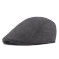 thumbnail image 2 of Newsboy Caps Classic Advanced Flat British Western Style Men Hat for Daily Wear, 2 of 8