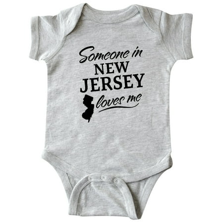 

Inktastic Someone in New Jersey Loves Me Gift Baby Boy or Baby Girl Bodysuit