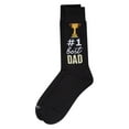 thumbnail image 6 of MeMoi Men's #1 Dad Trophy Bamboo Blend Novelty Crew Sock - Mens - Male, 10-13, Black, 6 of 6