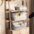 thumbnail image 4 of Organizador Trapezoidal Homsorout, paquete de 6 unidades, color beige, 4 of 7
