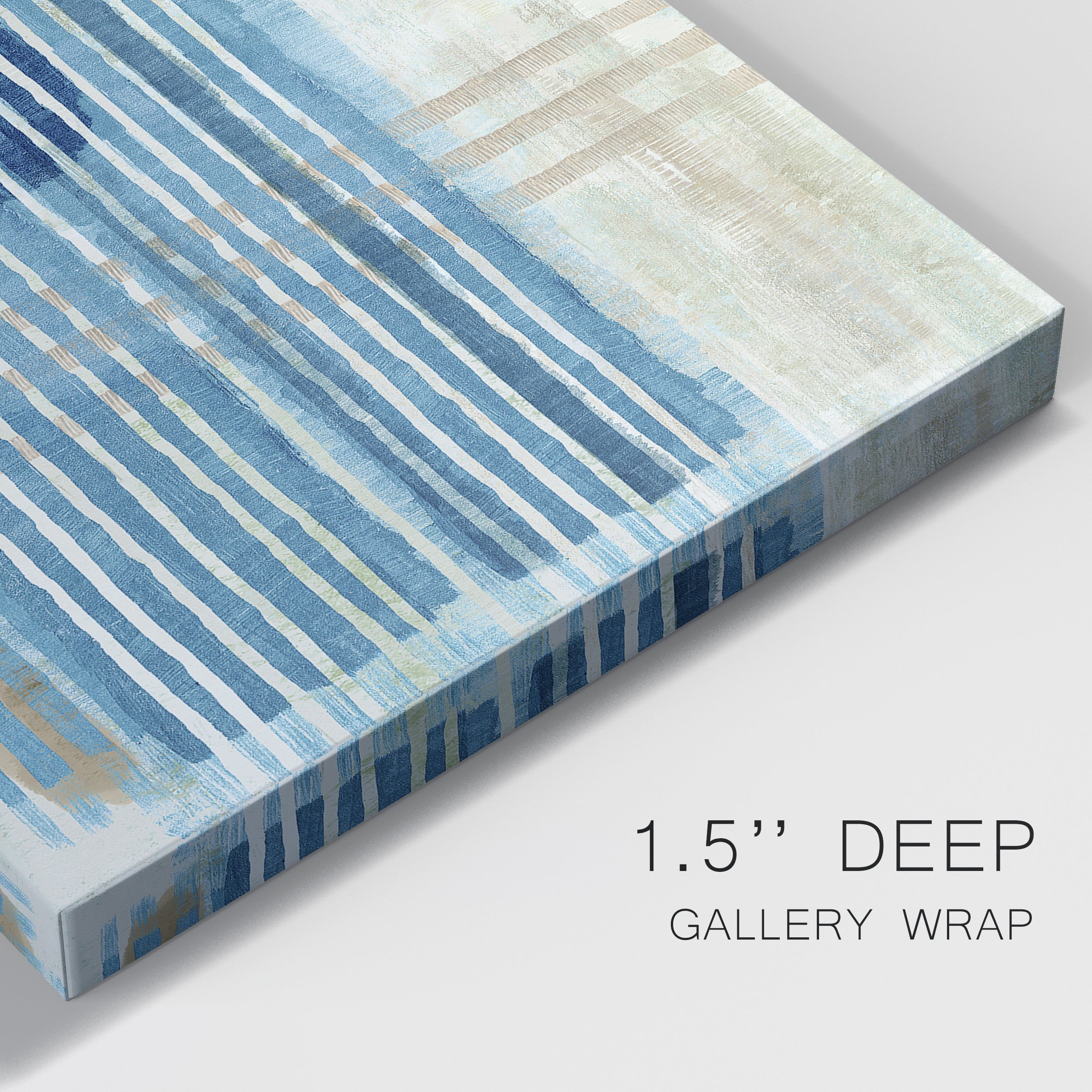 Blue Blue Horizon I Premium Gallery Wrapped Canvas - Ready to Hang