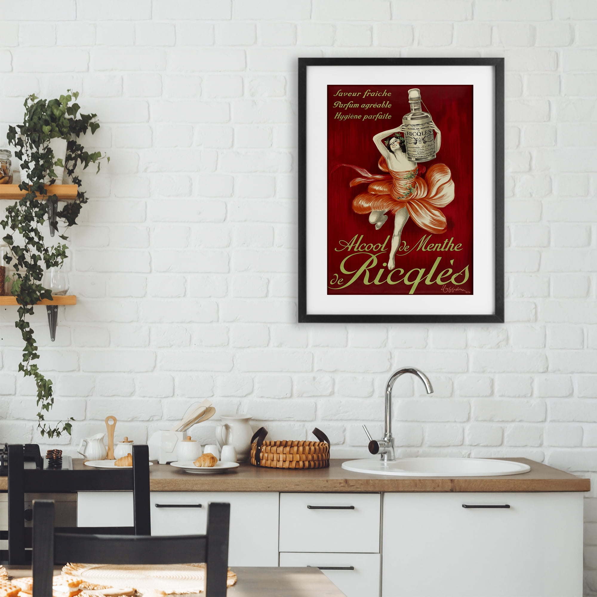 Stupell Industries Vintage Herbal Remedy Advertisement Black Framed Print Under Glass, design by Leonetto Cappiello