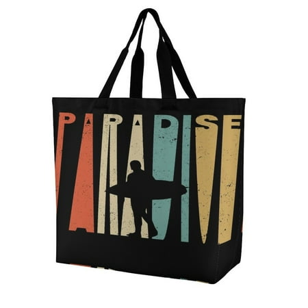 Paradise T-shirt Women s Casual Shoulder Bag Shopping Bag Lady Handbag Eco Reusable Large Tote Shopper Storage Bags
