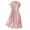 Pink, variant on YuXingFu Womens 100% Cotton Dresses Maxi Crew Neck Plus Size Womens Dress Short Sleeve Solid Color Long Casual Summer Green XXL