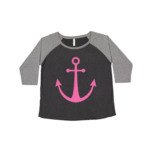 Inktastic Anchor Nautical Pink Women's Plus Size T-Shirt