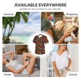 thumbnail image 5 of Uemuo Daisies Flowers Printed Women's Classic V-Neck T-Shirt - Soft, Breathable, Moisture-Wicking, Perfect for Casual, Office, Travel, and Everyday Wear-3X-Large, 5 of 5