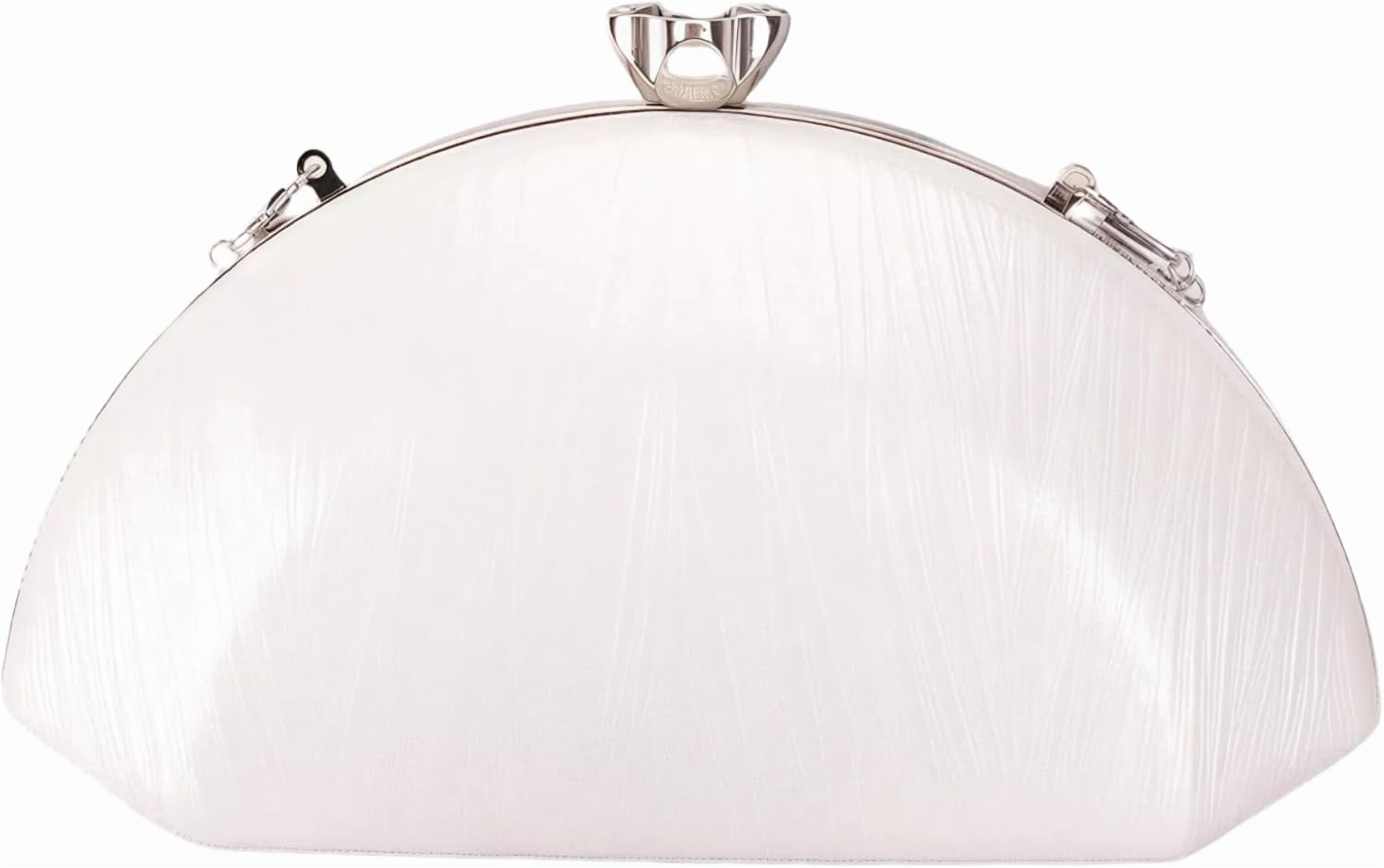 Rhinestone Clutch Evening Purses for Women Fan-shaped Crystal Diamond Wedding Handbag Crossbody Bag for dance Prom Party