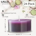 thumbnail image 3 of Scented Tea Lights Candles in Clear Cups, Strawberry & Forest Fragrance, for Spa, Dinner, and Home Decor, 24 Pack, 3 of 5